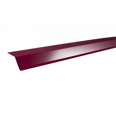 Планка карнизная полиэстер RAL 3005 красная (75*50*5мм)
