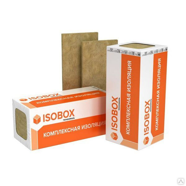 Утеплитель ISOBOX Инсайд 45кг/м3 1200x600x100x6мм 0.432м³
