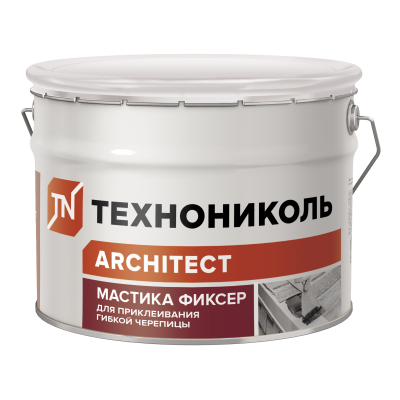 Мастика для гибкой черепицы ТЕХНОНИКОЛЬ №23, Фиксер ведро 12 кг