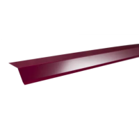 Планка карнизная полиэстер RAL 3005 красная (75*50*5мм)