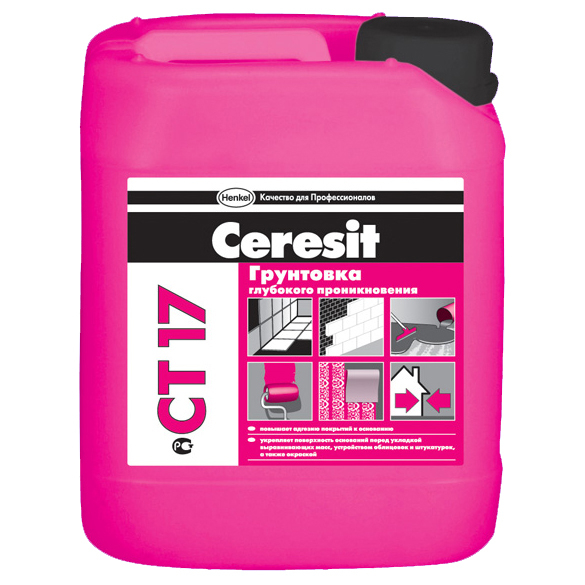 Грунтовка глубокого проникновения CERESIT CT17 Pro, 10 л