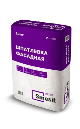 Шпатлевка фасадная SMESIT, 20кг