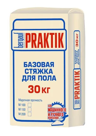Стяжка базовая для пола Bergauf Praktik M200 30кг