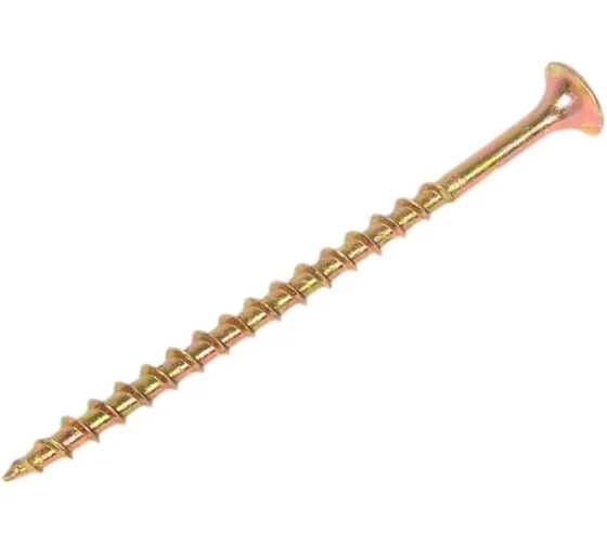 Саморез по дереву крупнорез желтый цинк 4,2х90мм 2000шт (цена за 1000шт)