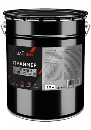 Мастика битумная изоляционная фундаментная BAUHOW 20л/25кг