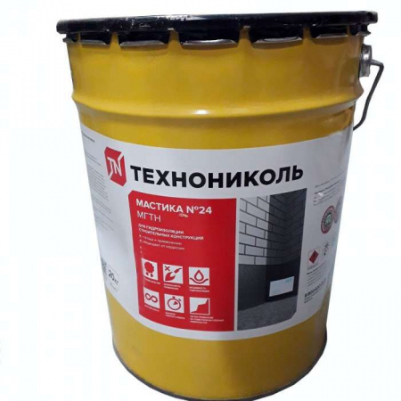 Мастика гидроизоляционная Технониколь №24 (МГТН), ведро 20кг