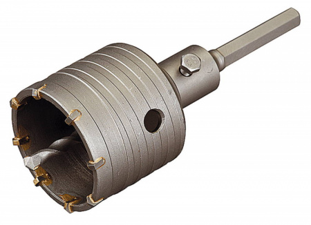 Коронка буровая по SDS+ d-80мм Зубр