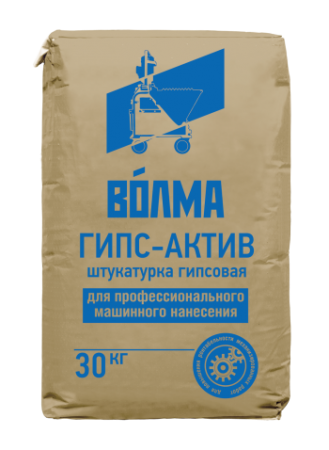 Сухая гипсовая штукатурная смесь ВОЛМА-ГИПС-АКТИВ, 30кг