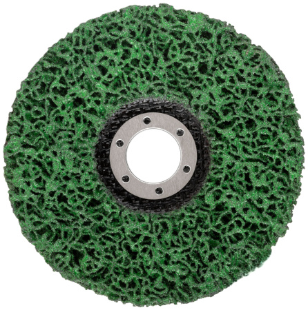 Диск зачистной полимерный 125мм зеленый, повышенной жесткости (39636М)