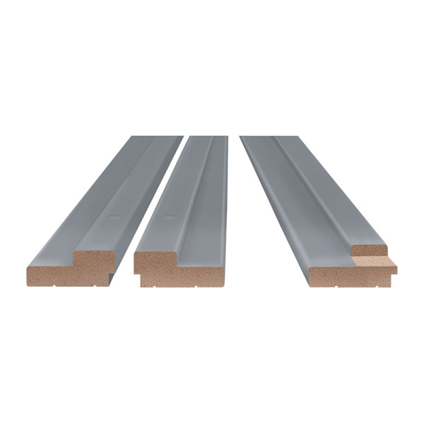 ОЛОВИ Коробка ламинир. Серая М7 (668х2076) 30х74мм с фурн. 2 петли (с притвором)