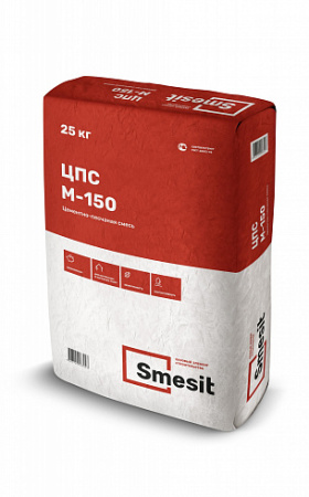 Цементно-песчаная смесь М-150 Smesit, 25кг