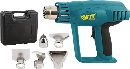 Фен технический 2000Вт, 250/500°C 250/550 л/мин, рез накл (80608)