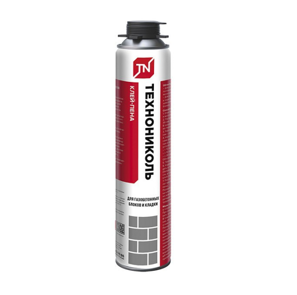 Клей-пена для газобетонных блоков и кладки 1000 мл ТехноНИКОЛЬ