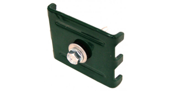 Крепление (скоба и саморез 5,5х32) RAL 6005 зеленый GL